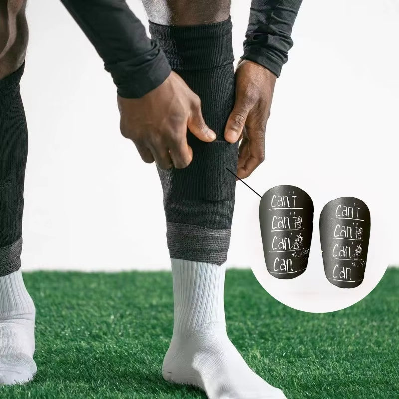 1 Pair Mini Football Shin Pad Wear-Resistant Shock Absorbing Leg Protector Lightweight Portable Soccer Training Shank Board