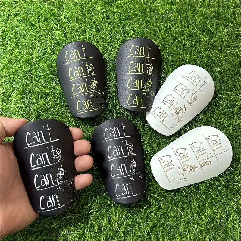 1 Pair Mini Football Shin Pad Wear-Resistant Shock Absorbing Leg Protector Lightweight Portable Soccer Training Shank Board