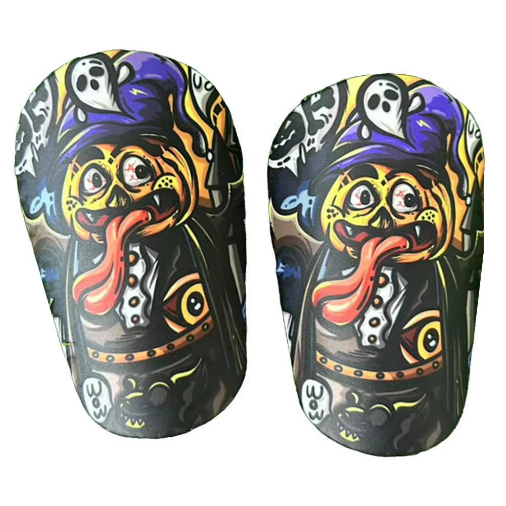 1 Pair Mini Football Shin Pad Wear-Resistant Shock Absorbing Leg Protector Lightweight Portable Soccer Training Shank Board