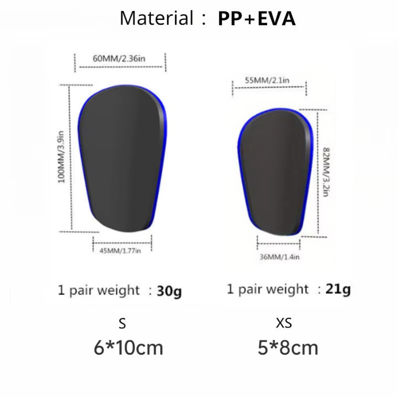 1 Pair Mini Football Shin Pad Wear-Resistant Shock Absorbing Leg Protector Lightweight Portable Soccer Training Shank Board