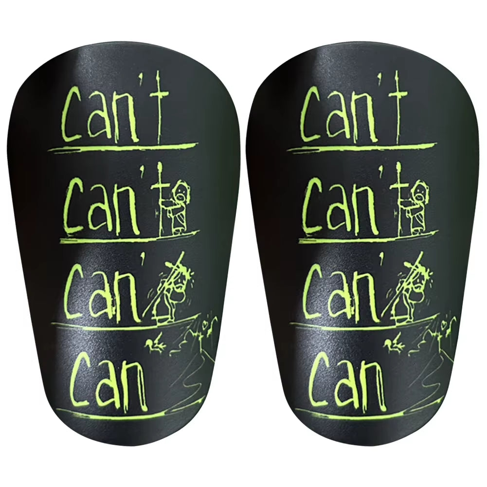1 Pair Mini Football Shin Pad Wear-Resistant Shock Absorbing Leg Protector Lightweight Portable Soccer Training Shank Board