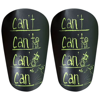 1 Pair Mini Football Shin Pad Wear-Resistant Shock Absorbing Leg Protector Lightweight Portable Soccer Training Shank Board