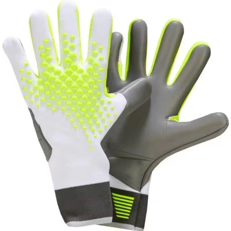 Adults Goalkeeper Gloves Goalie Gloves Thicken Latex Football Soccer Anti-Slip Protection Soccer Children Man Goalie Gloves