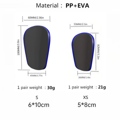 1 Pair Mini Football Shin Pad Wear-Resistant Shock Absorbing Leg Protector Lightweight Portable Soccer Training Shank Board