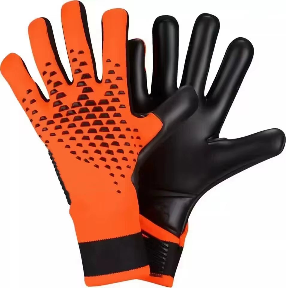 Adults Goalkeeper Gloves Goalie Gloves Thicken Latex Football Soccer Anti-Slip Protection Soccer Children Man Goalie Gloves