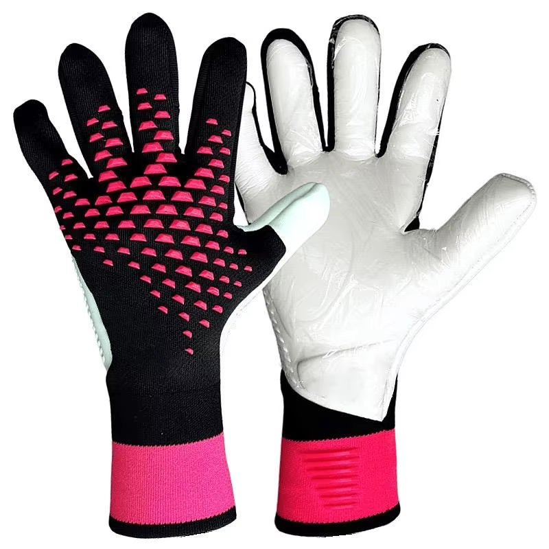 Adults Goalkeeper Gloves Goalie Gloves Thicken Latex Football Soccer Anti-Slip Protection Soccer Children Man Goalie Gloves