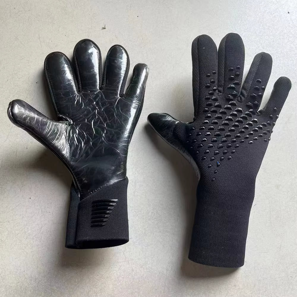Adults Goalkeeper Gloves Goalie Gloves Thicken Latex Football Soccer Anti-Slip Protection Soccer Children Man Goalie Gloves